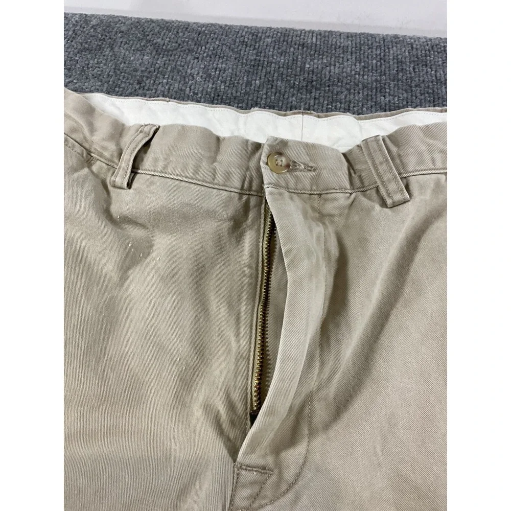 Polo Ralph Lauren Pants 38x30 Classic Fit Khaki Tan 100% Cotton Mens Chino Casua